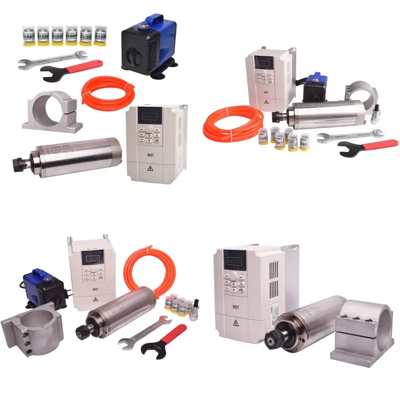 2.2Kw Water Cooled Spindle Kit Vfd - Gdz80 2.2kw Water Cooled Spindle Set