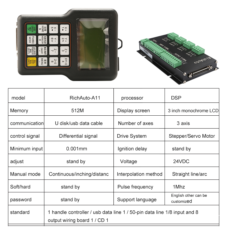 Hycnc Dsp Richauto Original 3  - Richauto A11 Dsp Controller 3 Axis ulasan dan harga