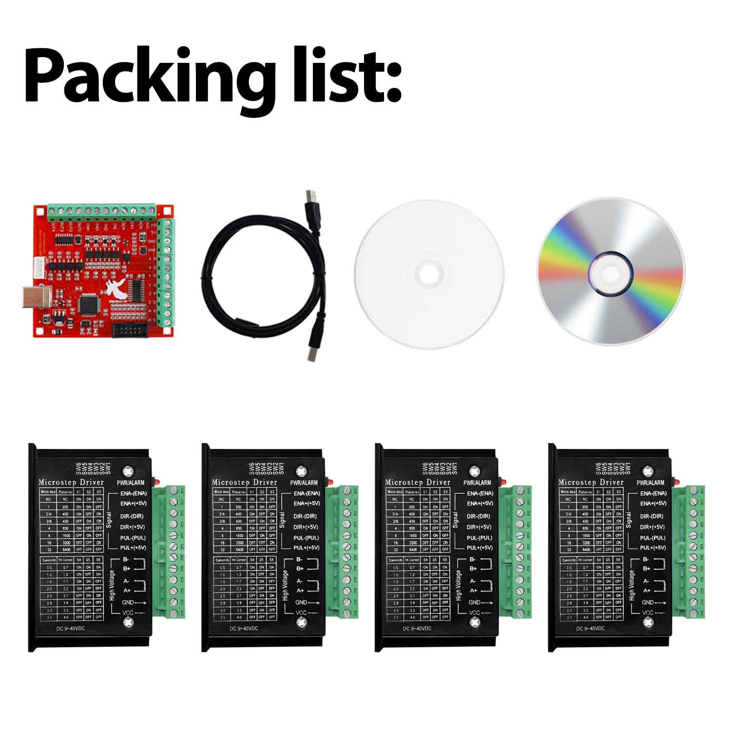 4PCS Stepper Motor Driver TB66 - Mach3 Usb Cnc Controller 4 Axis 100Khz ulasan dan harga