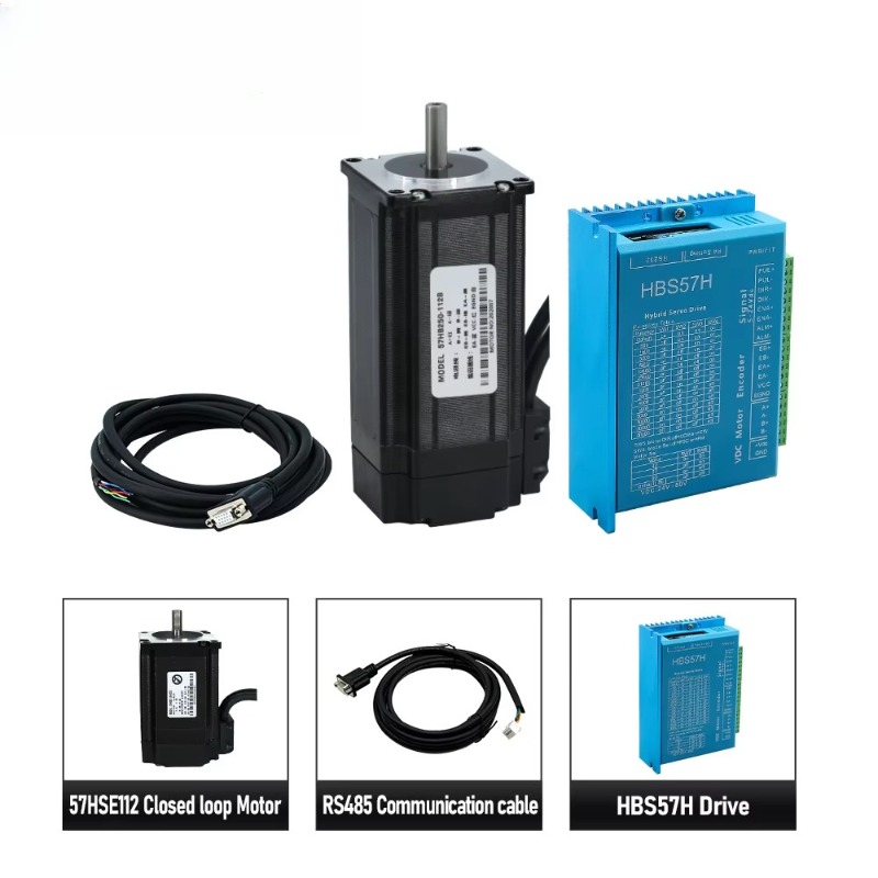 HLTNC 57 Nema23 57HS112mm 2Pha - Nema 23 Closed Loop Stepper Motor Driver Kit ulasan dan harga