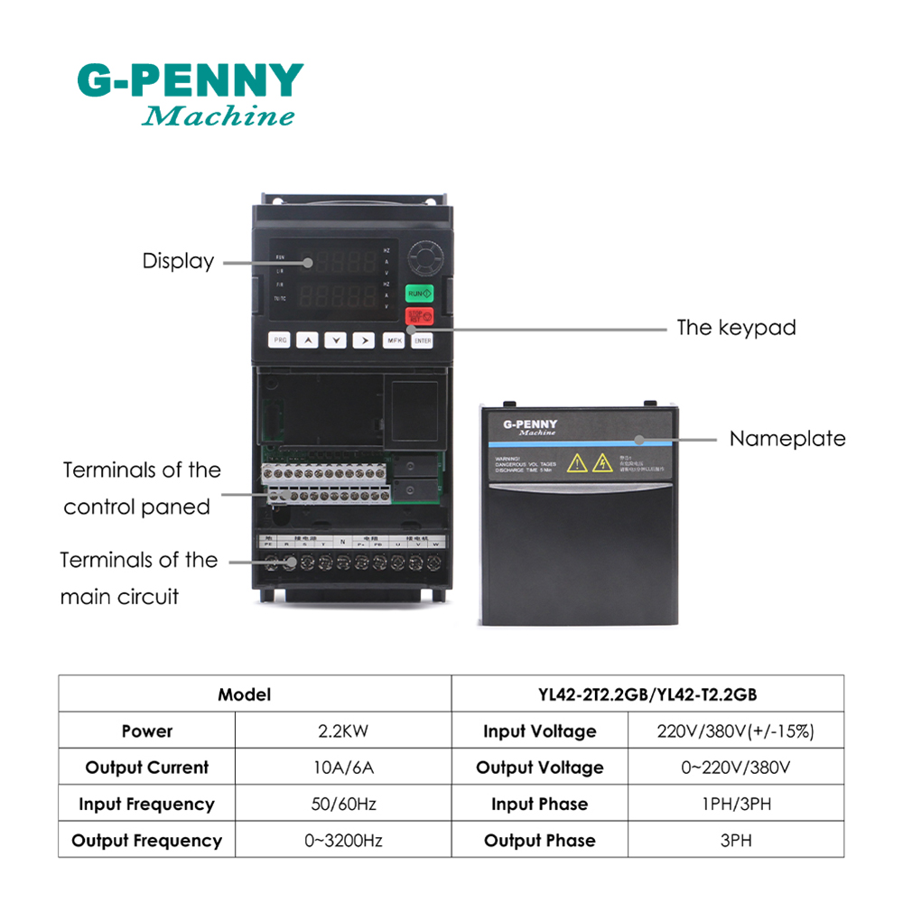 G-PENNY 2.2kw ER20 Water Coole - 2.2Kw Water Cooled Spindle Kit Vfd ulasan dan harga